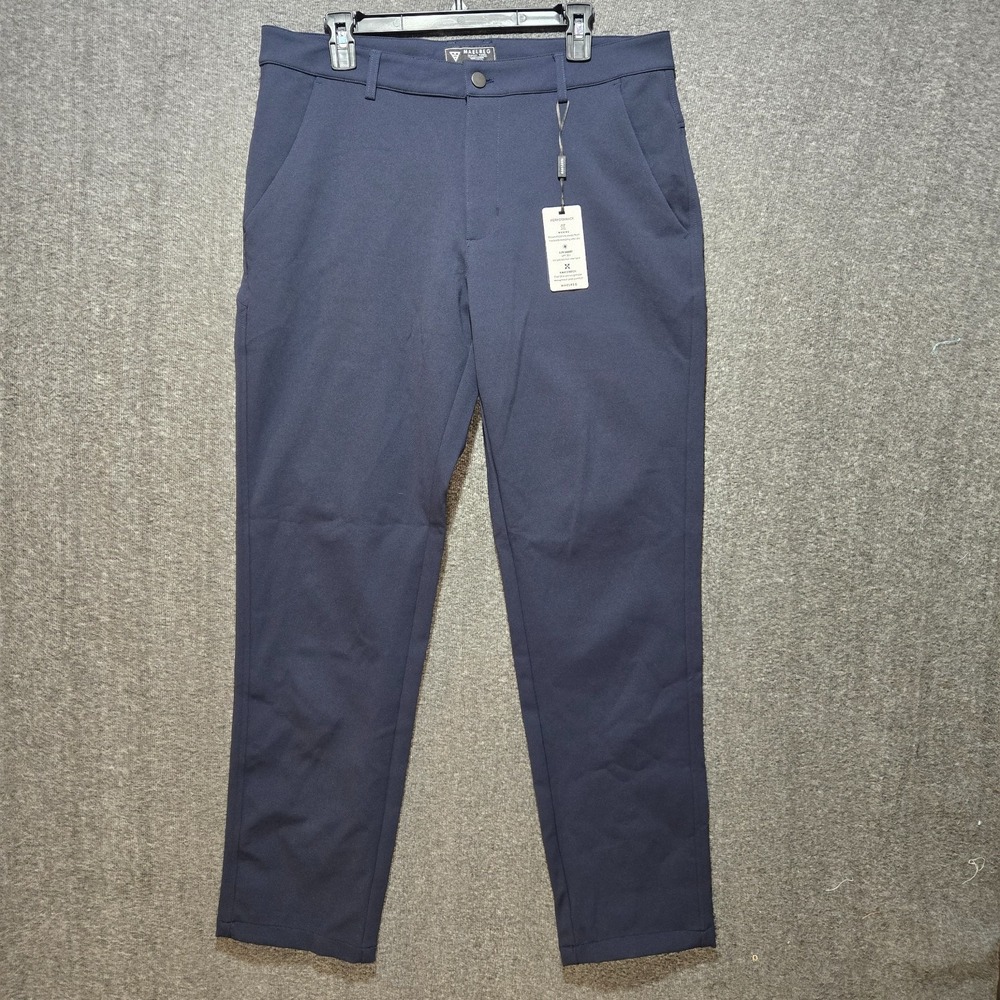 Maelreg ProFlex Pants Men's Blue 34x34 Casual Golf Stretch Chino Performance NWT